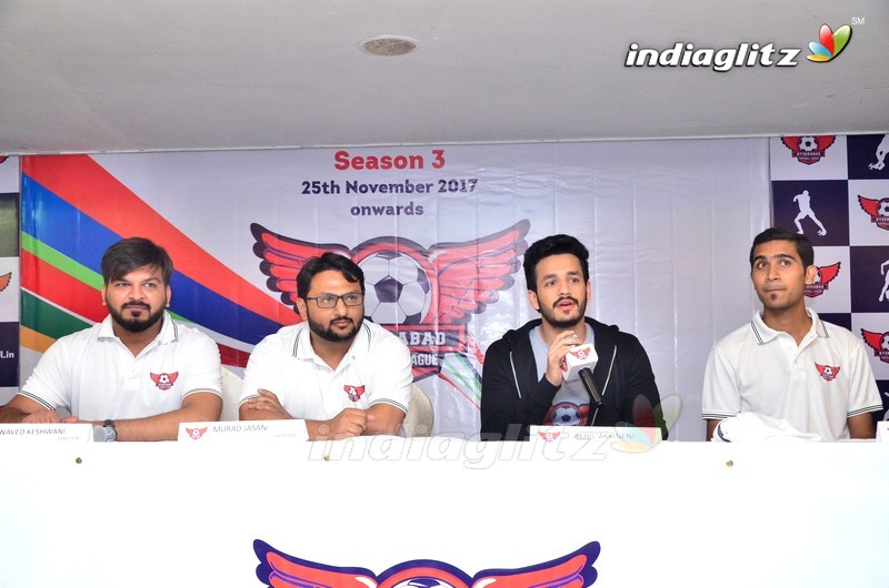 Akhil Announced As Brand Ambassador Of Hyd Football League