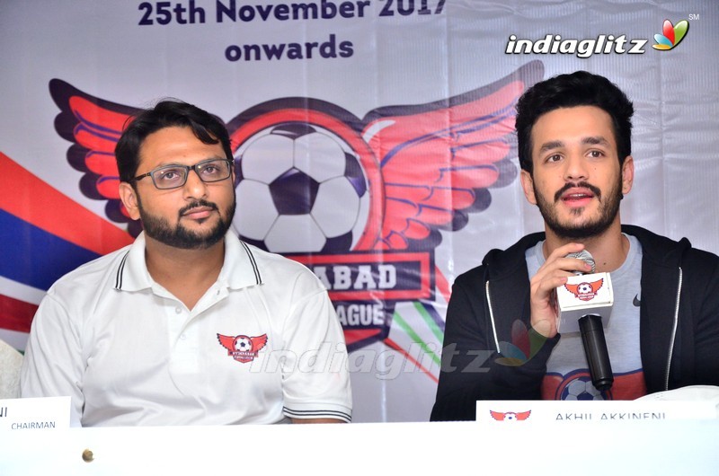 Akhil Announced As Brand Ambassador Of Hyd Football League