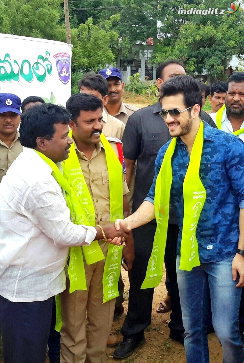 Akhil Participated in 2nd Phase of Haritha Haram Event