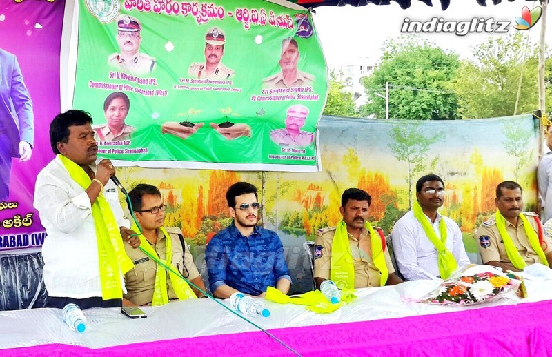 Akhil Participated in 2nd Phase of Haritha Haram Event