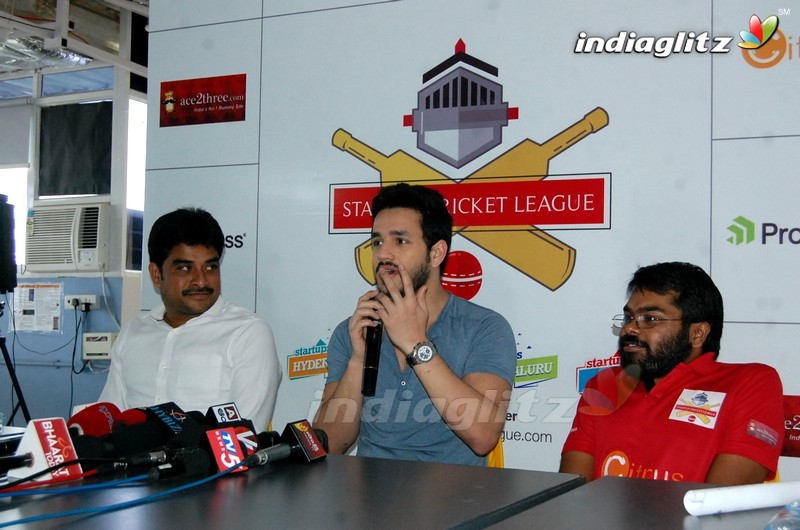 Akhil Launches Startup Cricket League