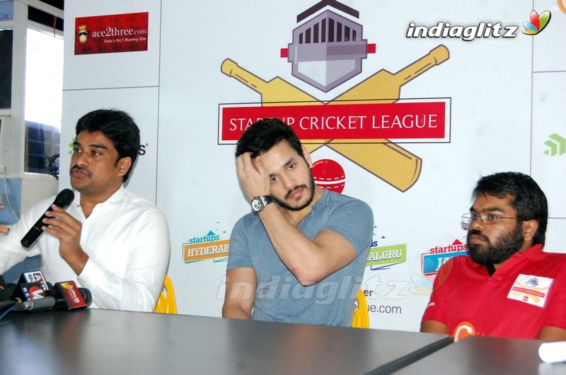 Akhil Launches Startup Cricket League