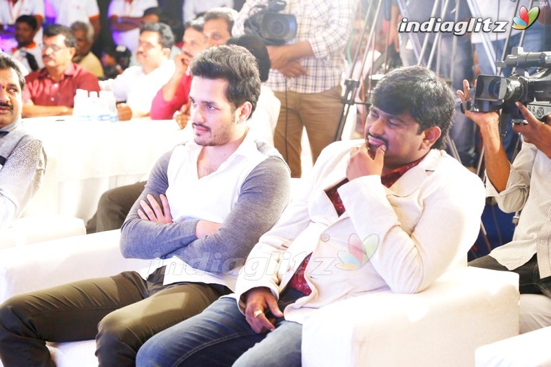 Akhil @ Trophy Launch Of Quizearch