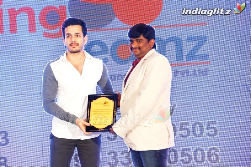 Akhil @ Trophy Launch Of Quizearch