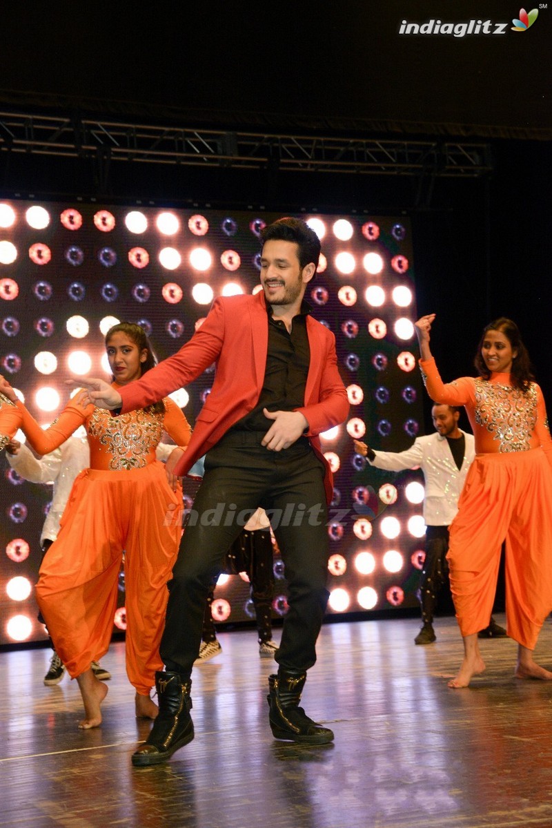Akhil in USA for Hello Promotions