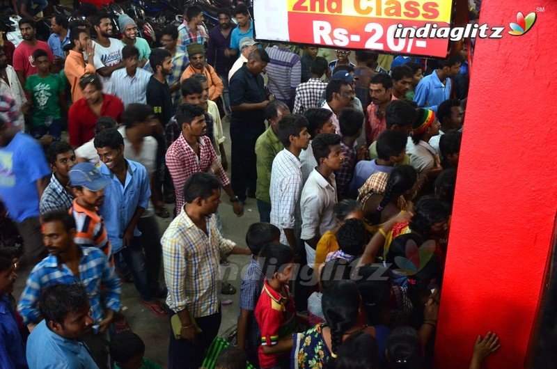 'Baahubali 2' Prabhas Fans Hungama at Sudarshan Theater, Hyd