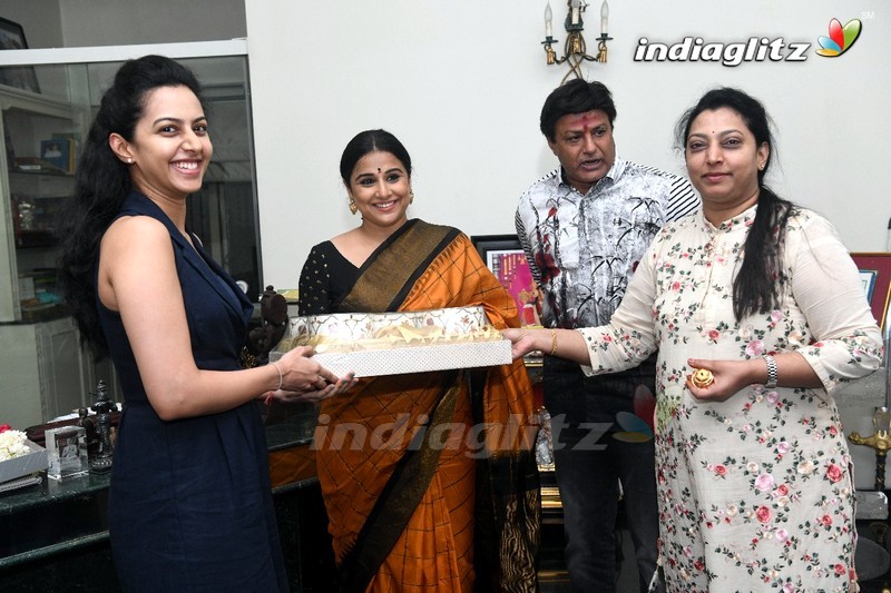 Balakrishna Family Welcomes Vidya Balan