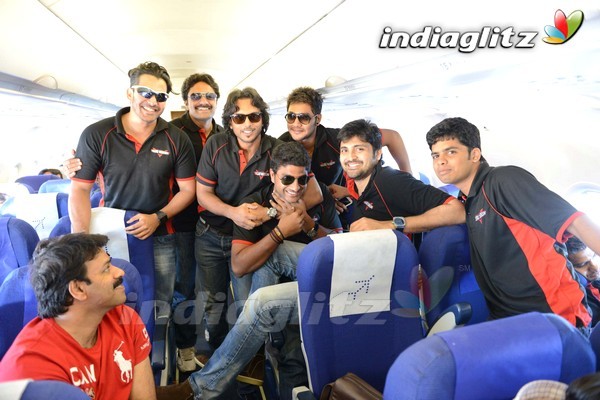 CCL 3 - Telugu Warriors Team @ Ranchi