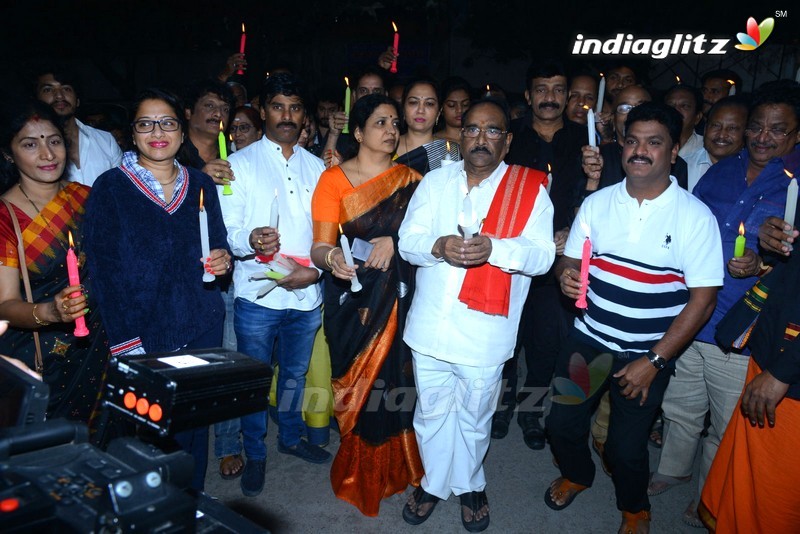 Telugu Film Industry 'Disha' Candle Rally