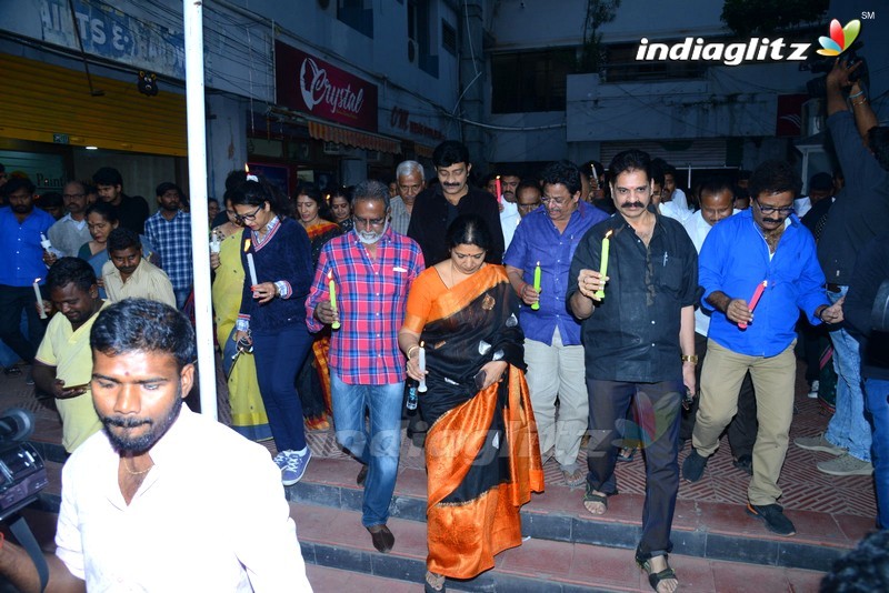 Telugu Film Industry 'Disha' Candle Rally