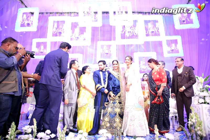 Celebs @ Saina Nehwal and Kashyap Wedding Reception