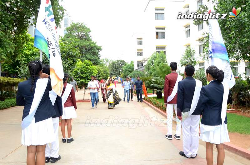 Ram Charan Celebrates Independence Day At Chirec School