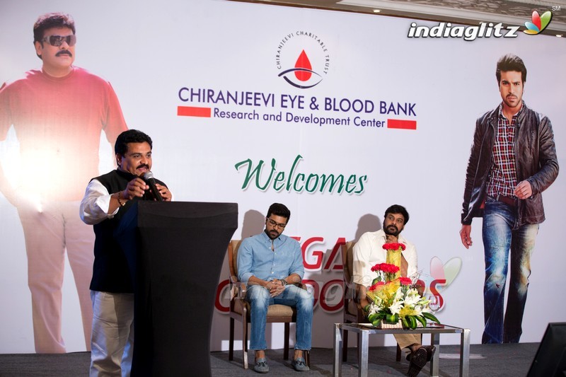 Chiranjeevi, Charan Thanking Fans For Blood Camps