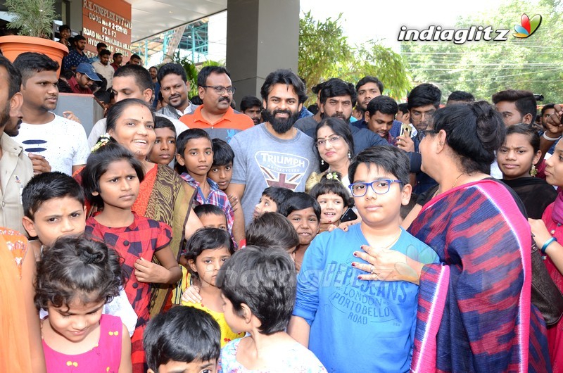 Sai Dharam Tej Arranged Special Show Of 'Avengers' For Orphan Kids