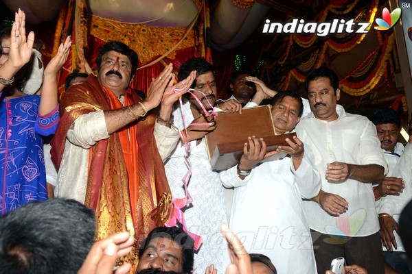 'Dictator' Song Launch At Khairatabad Ganesha Idol