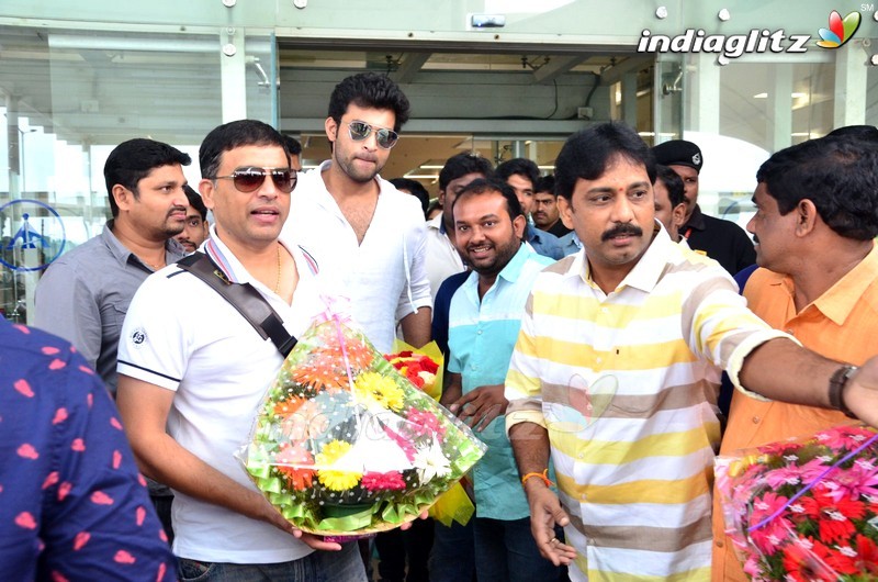 'Fidaa' Team at Vijayawada Airport