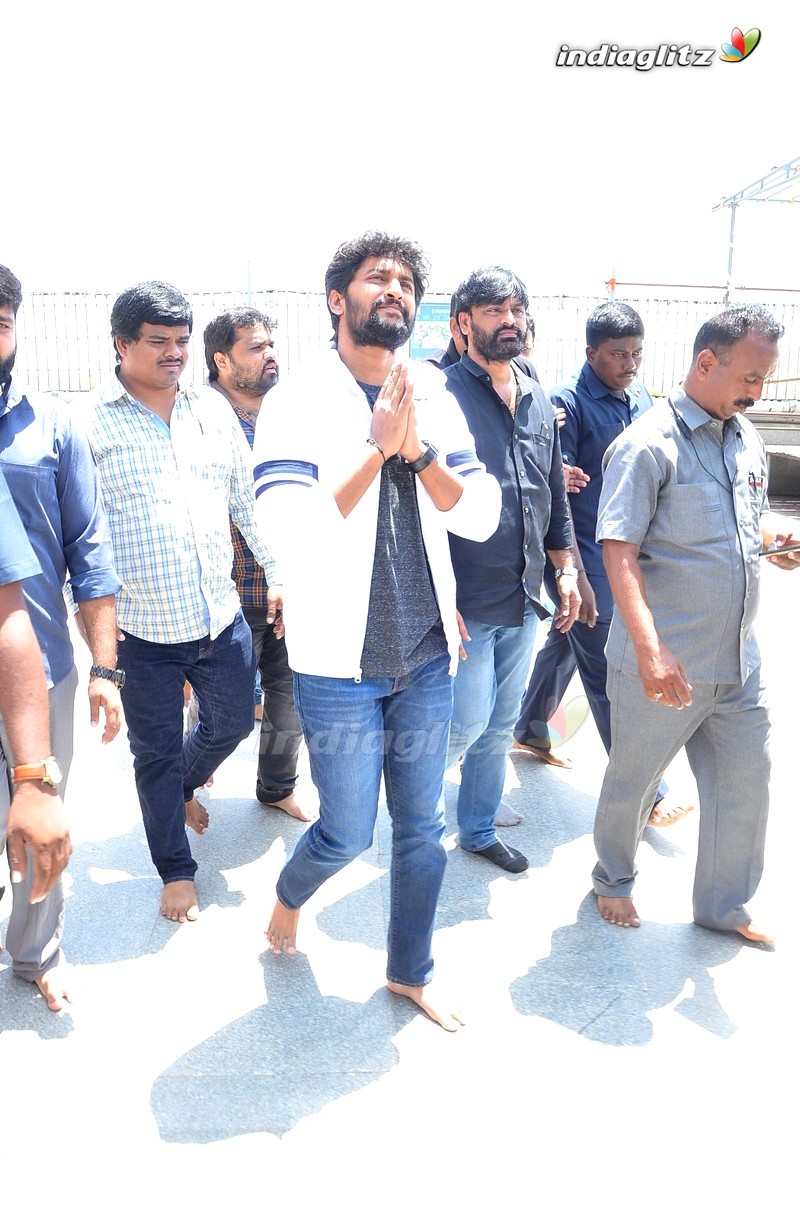 Nani & Team @ Gang Leader Promotions in Vijayawada