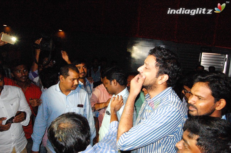 'Jyo Achyutananda'  Team Visited Tirupathi Theaters