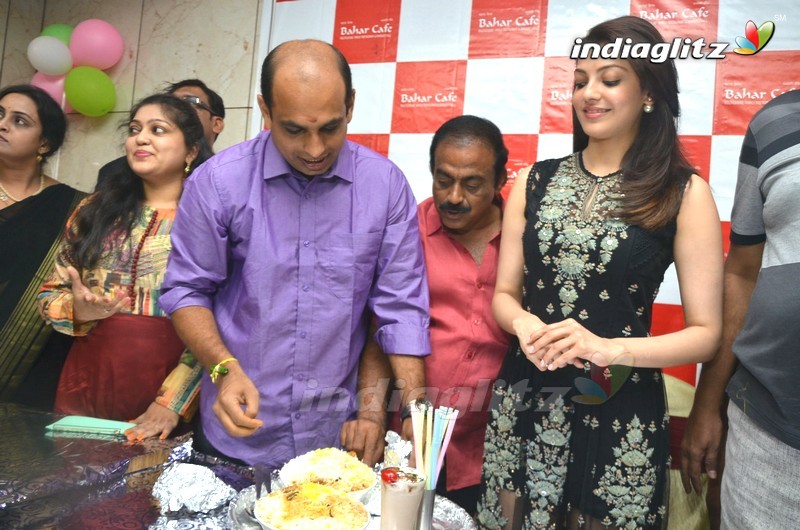 Kajal Agarwal Launches Bahar Cafe @ Madinaguda