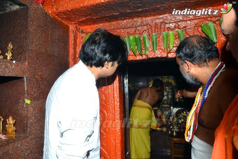 Pawan Kalyan at Konda Gattu Anjeneya Swamy Temple