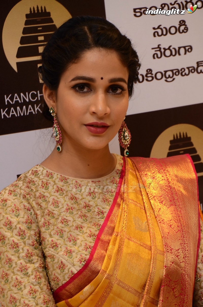 Lavanya Tripathi Launches Kanchipuram Kamakshi Silks