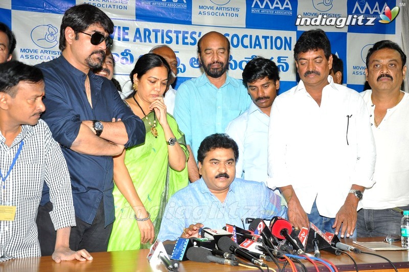 Maa Association Press Meet For Sri Reddy