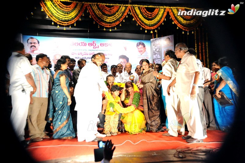Naresh Felicitated With Navarasaraya Title