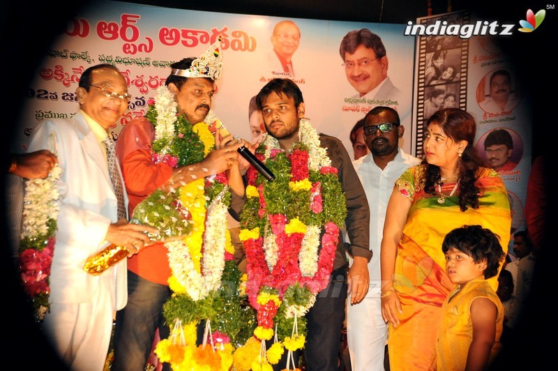 Naresh Felicitated With Navarasaraya Title