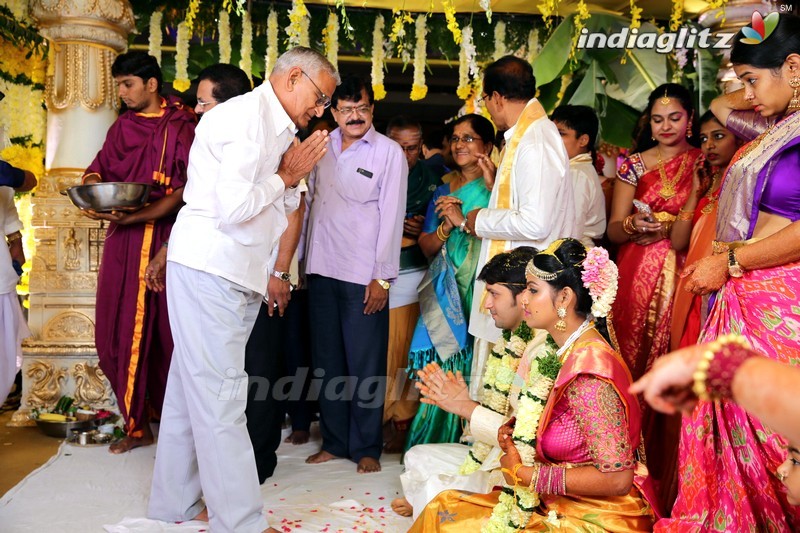 Celebs @ Prabhu Thej - Varsha Wedding Photos