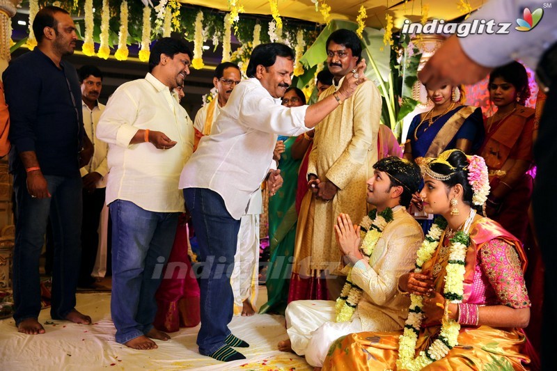 Celebs @ Prabhu Thej - Varsha Wedding Photos