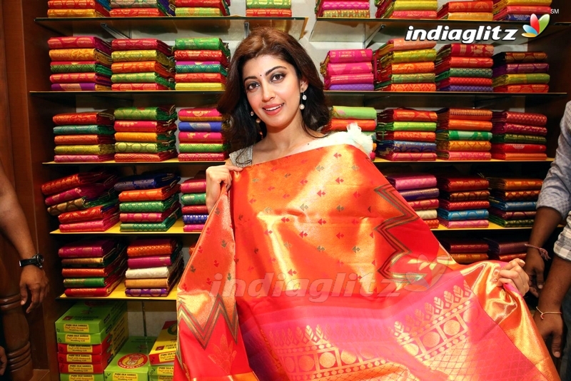 Pranitha Subhash Inaugurates Videms Silks Showroom at Vanasthalipuram