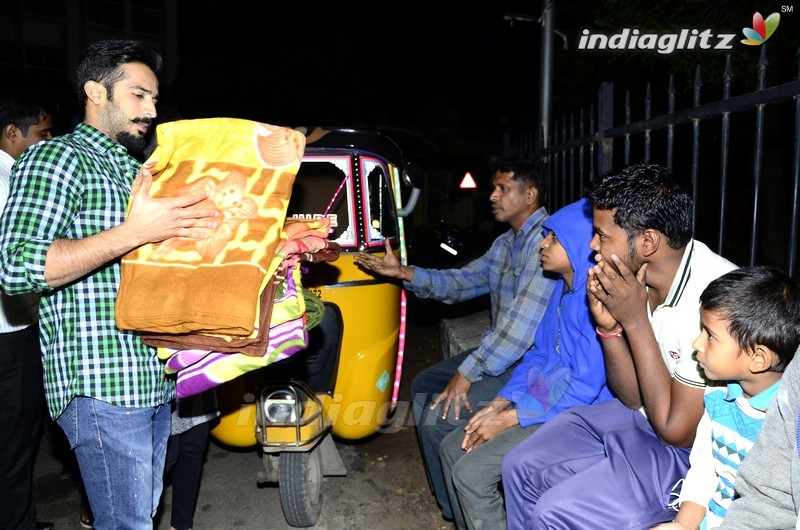Idhi Maa Premakatha Team @ Prasads IMAX Employees Blankets Donation