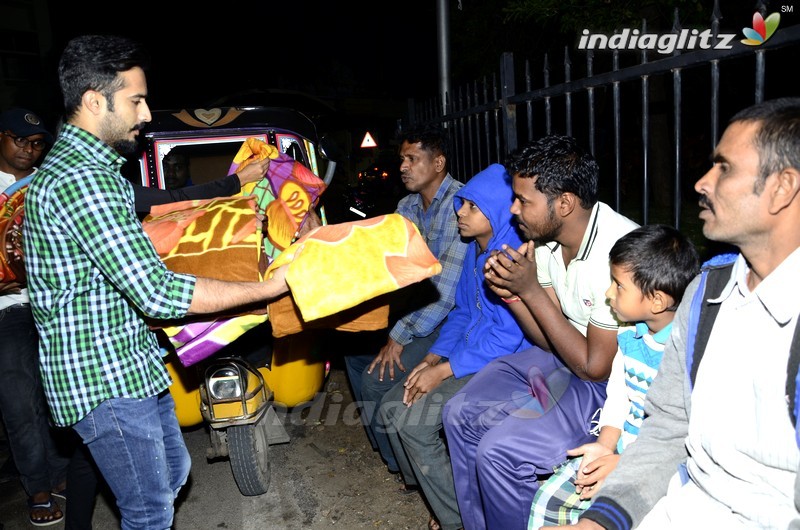 Idhi Maa Premakatha Team @ Prasads IMAX Employees Blankets Donation