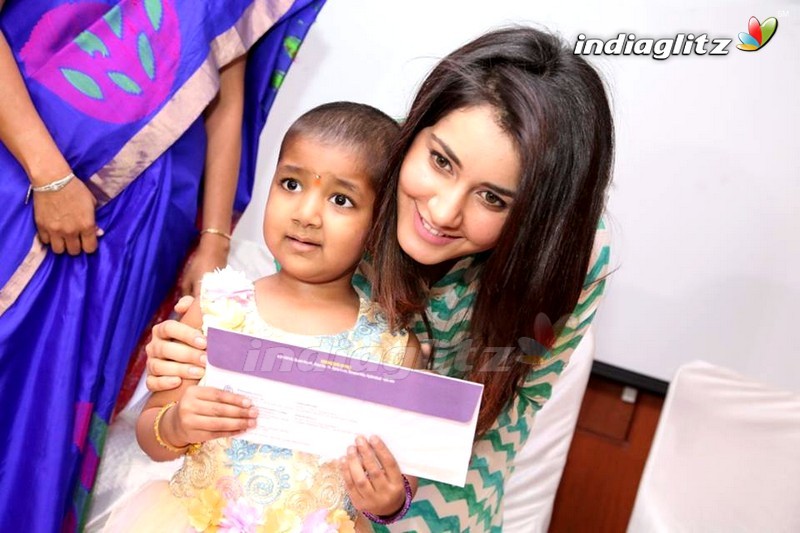 Raashi Khanna @ Rainbow Children's Hospital