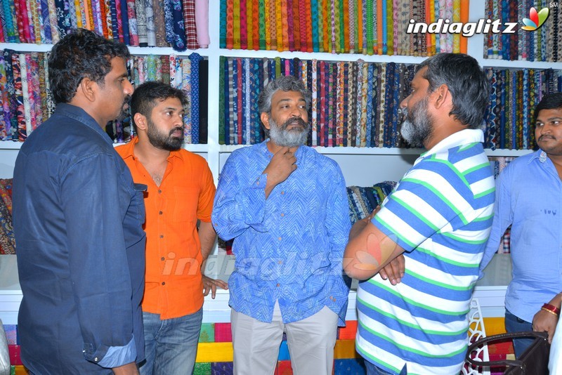 Rajamouli & Srivalli At Costumes Krishna Store Opening