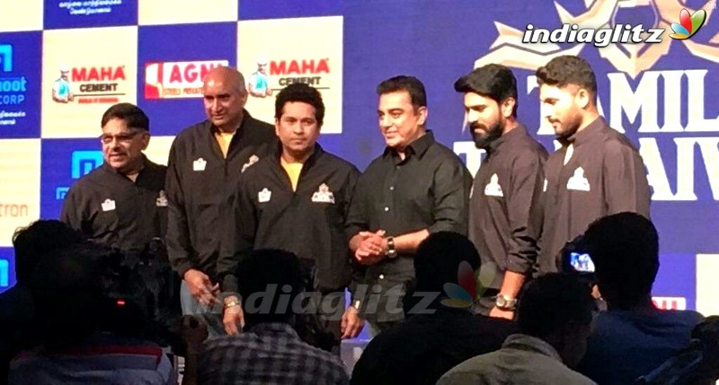 Ram Charan, Allu Arjun, Sachin @ Tamil Thalaivas Team Jersey Launch In Chennai