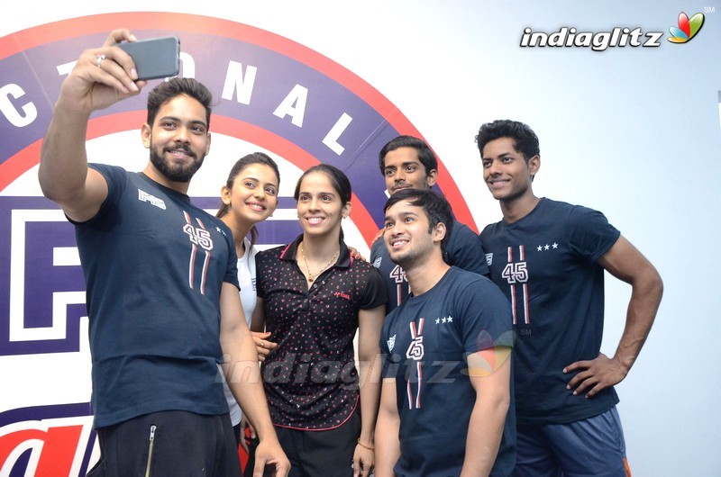 Saina Nehwal Launch Rakul Preet Singh's F45 Gym @ Kokapet