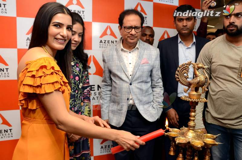 Samantha Launches Azent Overseas Education Center