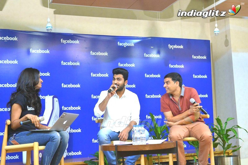 Sharwanand And Dil Raju @ Facebook Office, Hyd