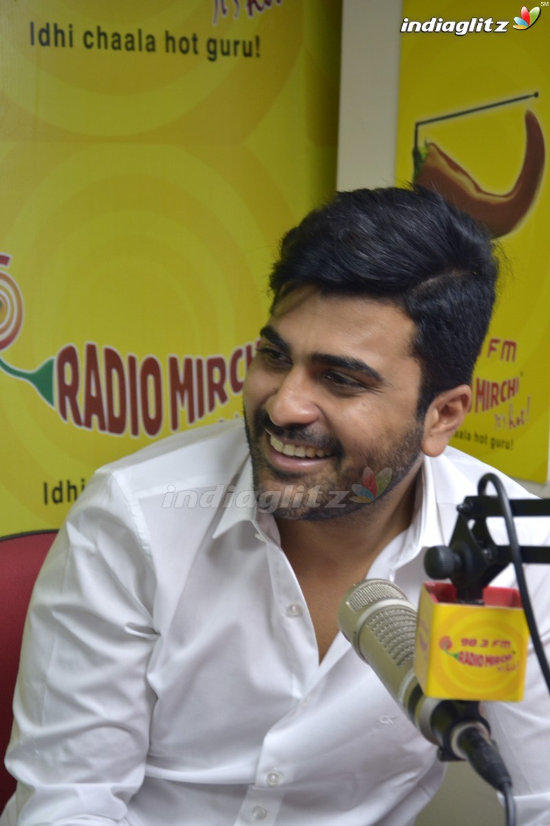 Sharwanand at Radio Mirchi in Vijayawada