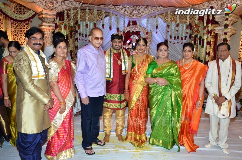 Celebs @ Vijaya Nirmala's Niece Sri Divya Weds Sai Nikhilesh