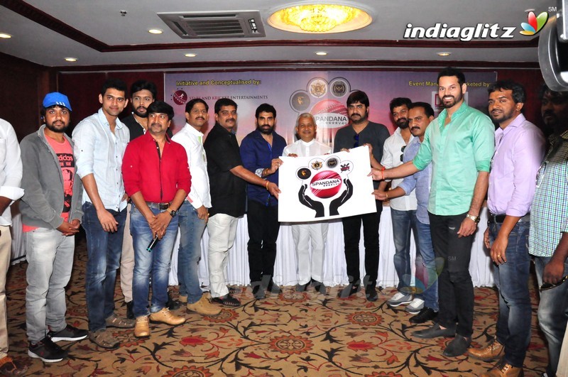 Srikanth Launches Hyderabad's Biggest Cricket Logo