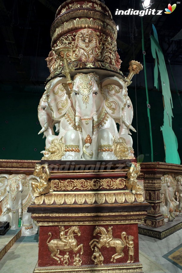 'Sri Rama Rajyam' On Location