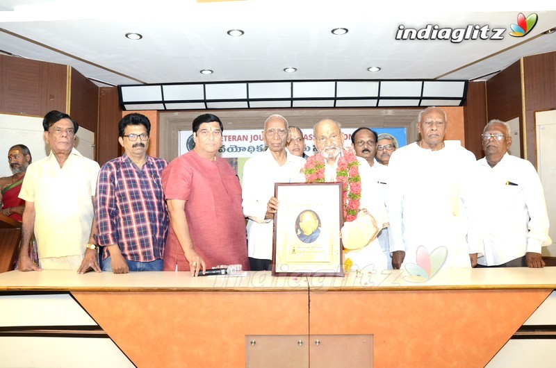 Veteran Journalists Association Felicitates Dadasaheb Phalke Awarded K Viswanath