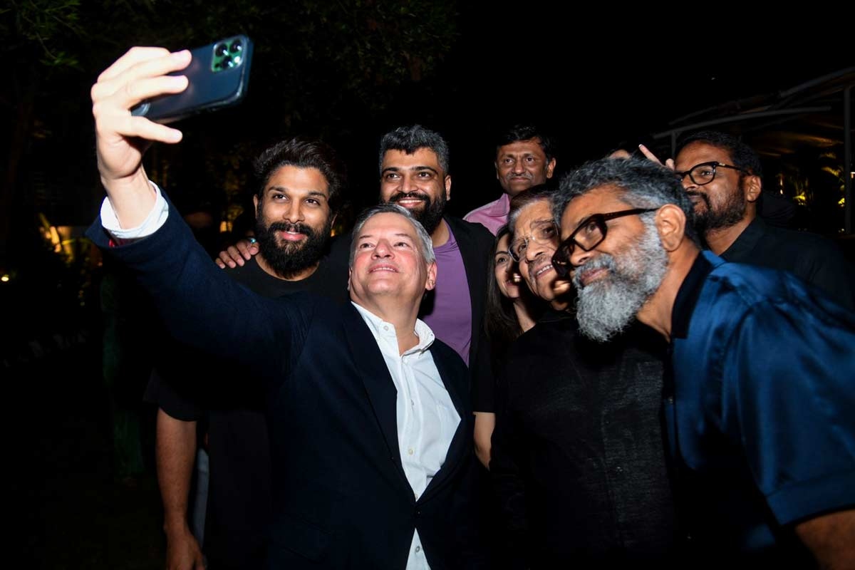 Icon Star Allu Arjun dines with Netflix CEO Ted Sarandos