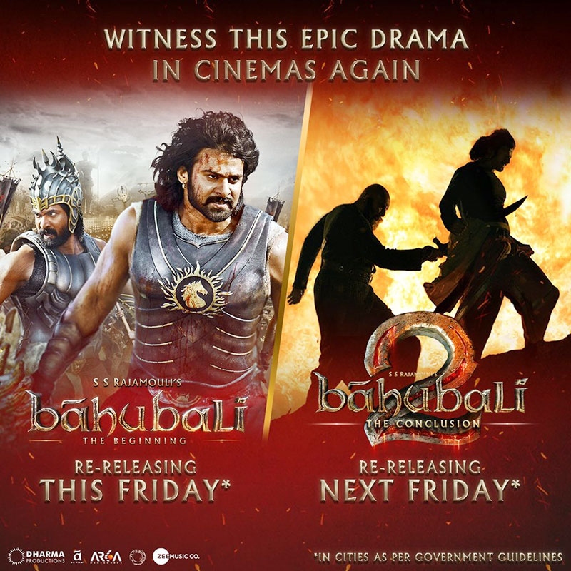 'Baahubali' movies to be re-released in theaters on THESE dates