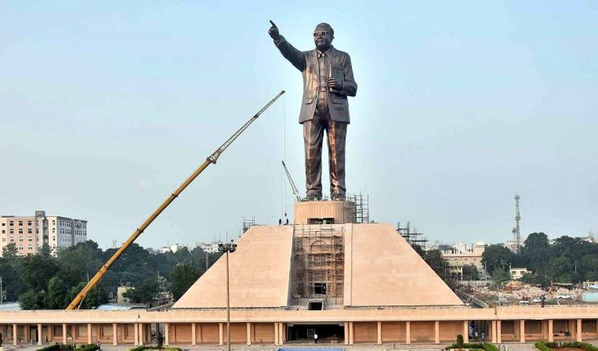 Ambedkar Statue: విజయవాడ సిగలో మరో మణిహారం.. రేపే భారీ అంబేద్కర్ విగ్రహావిష్కరణ..