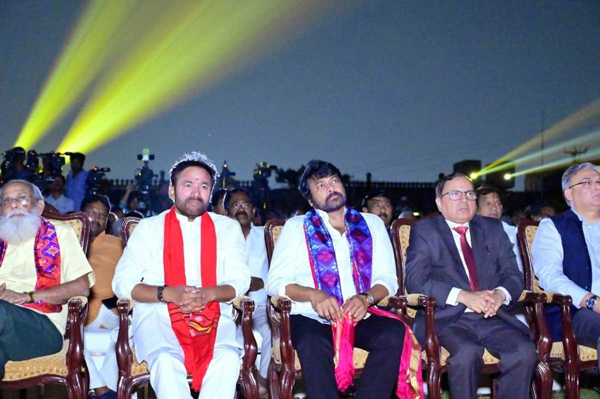 Golconda Fort Light and Dance Show: Mega Star Chiranjeevi over the moon