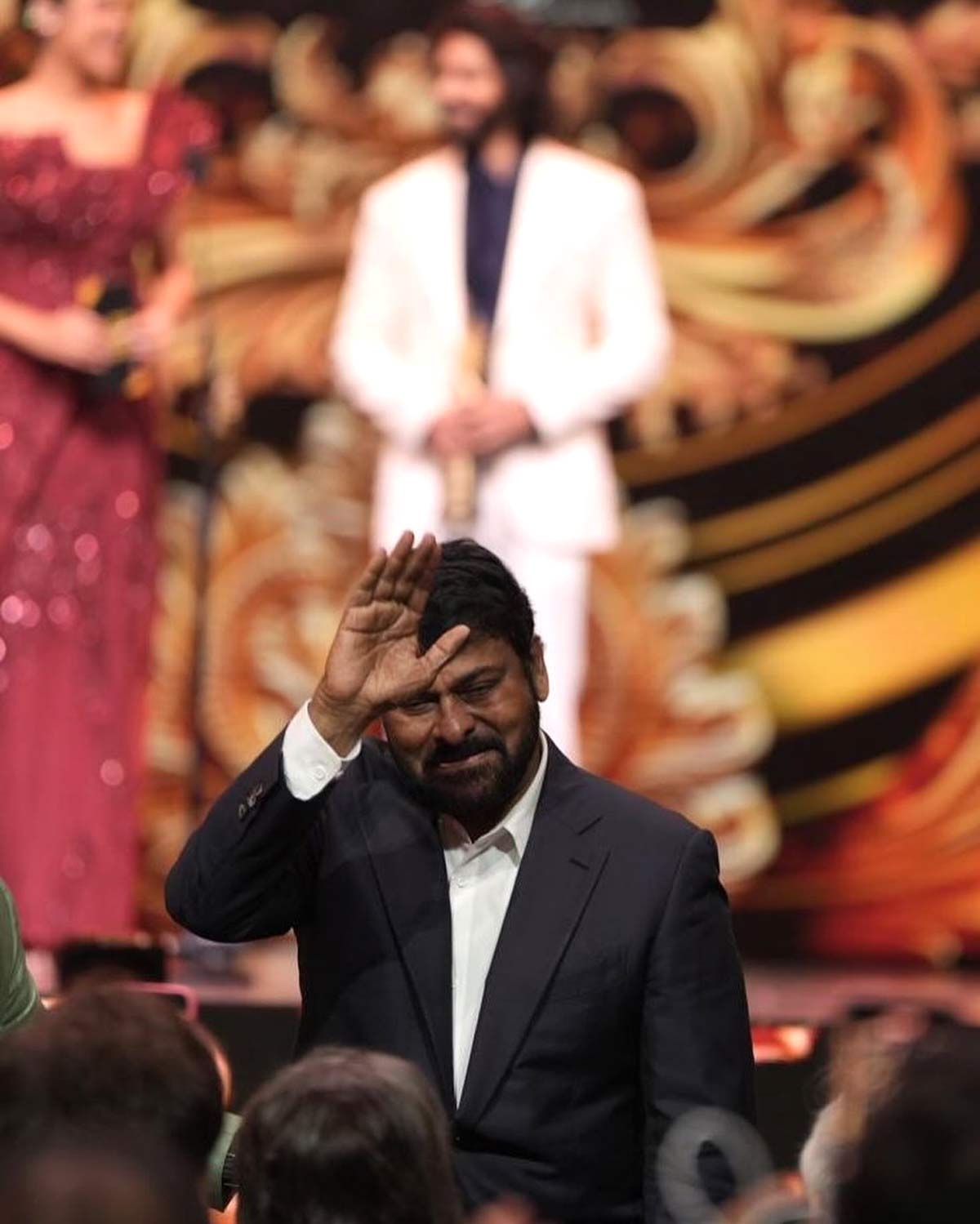 Chiranjeevi Honored with Prestigious Award at IIFA Utsavam in Abu Dhabi