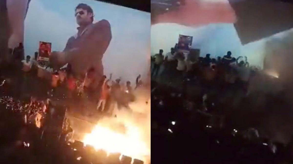 Theatre witnesses fire accident as Prabhas fans display enthusiasm
